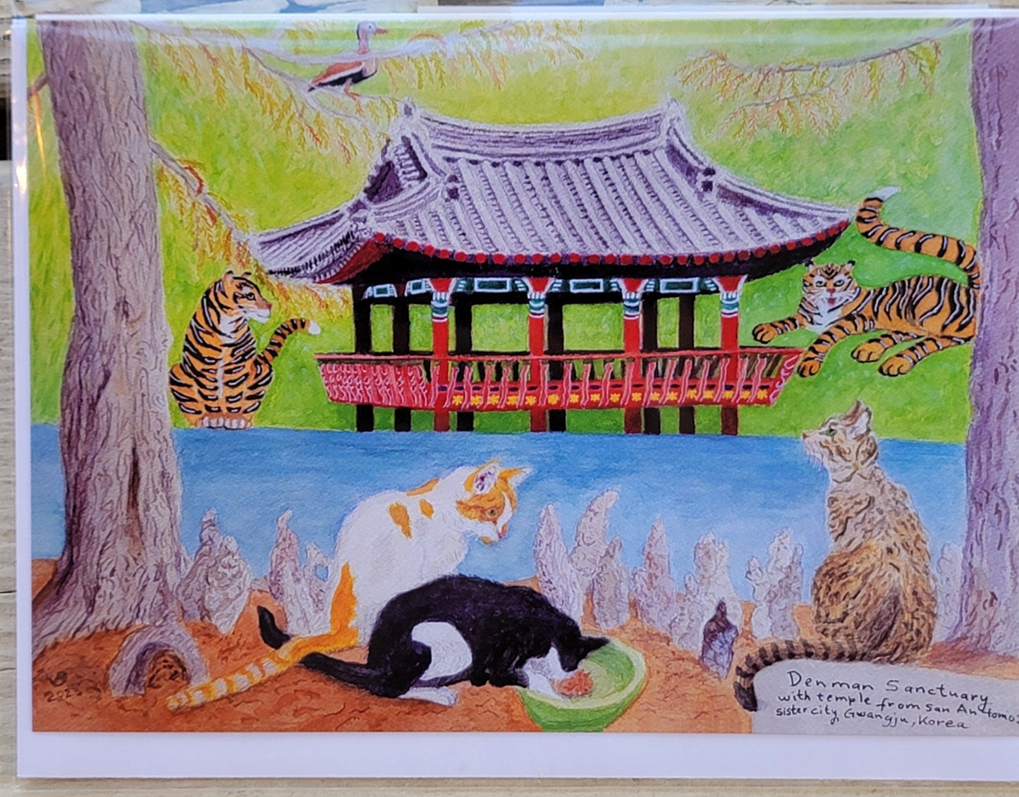 Set of two notecards Denman Sanctuary