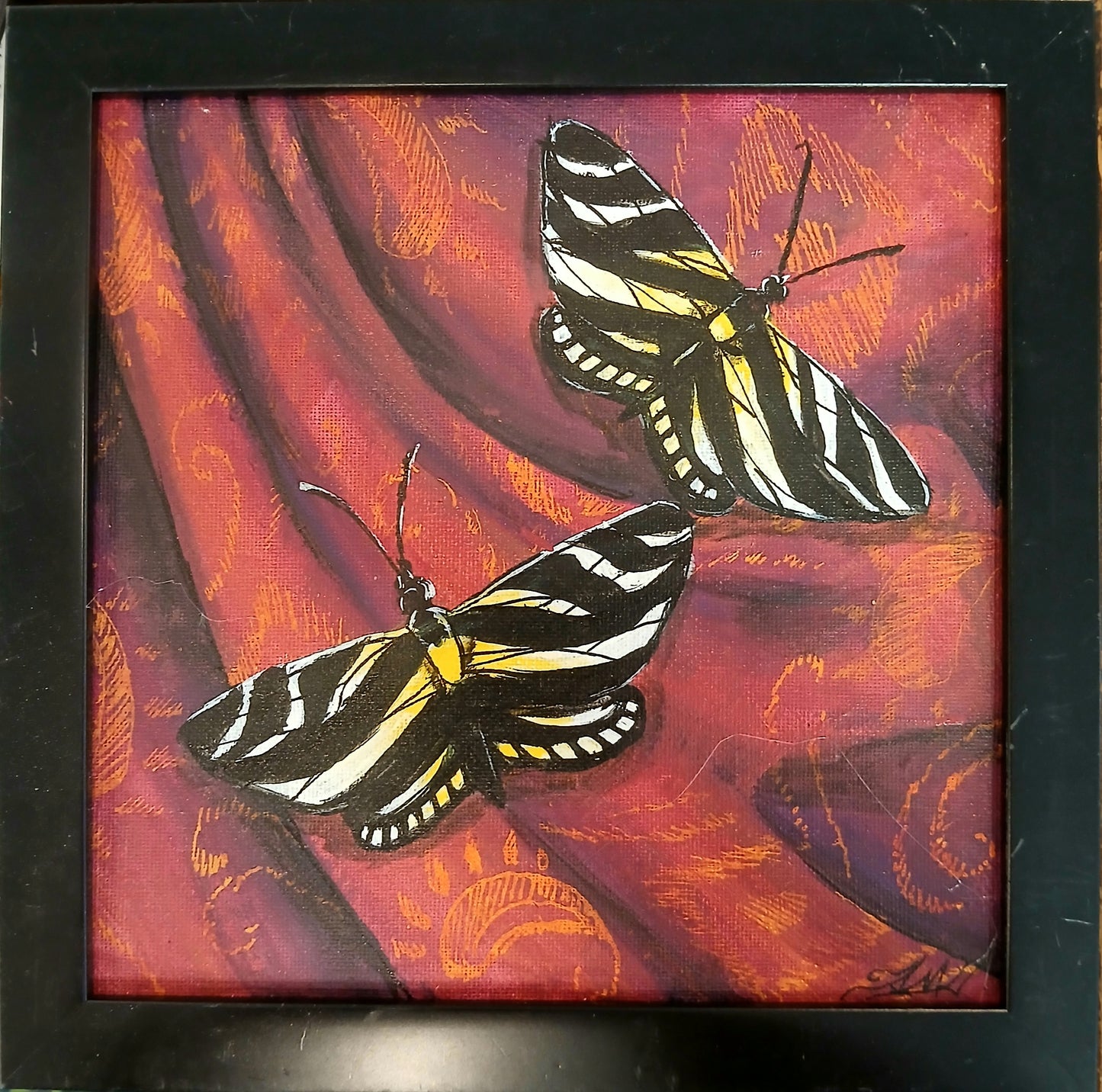 Zebra Longwing on Brocade. 2026, Acayla M. Haile