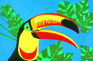 Estampado mate de tucán