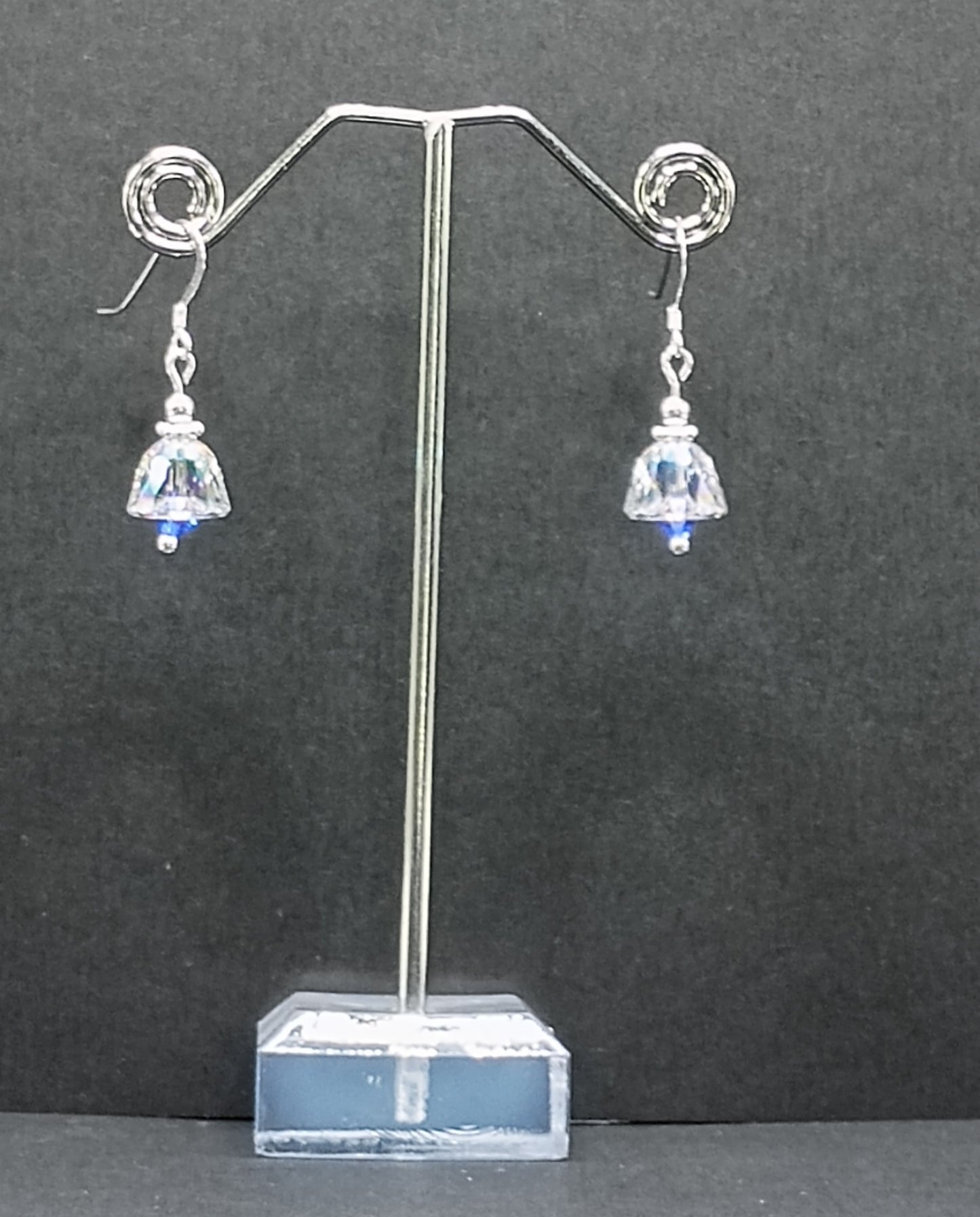 Pendientes de campana de cristal 1