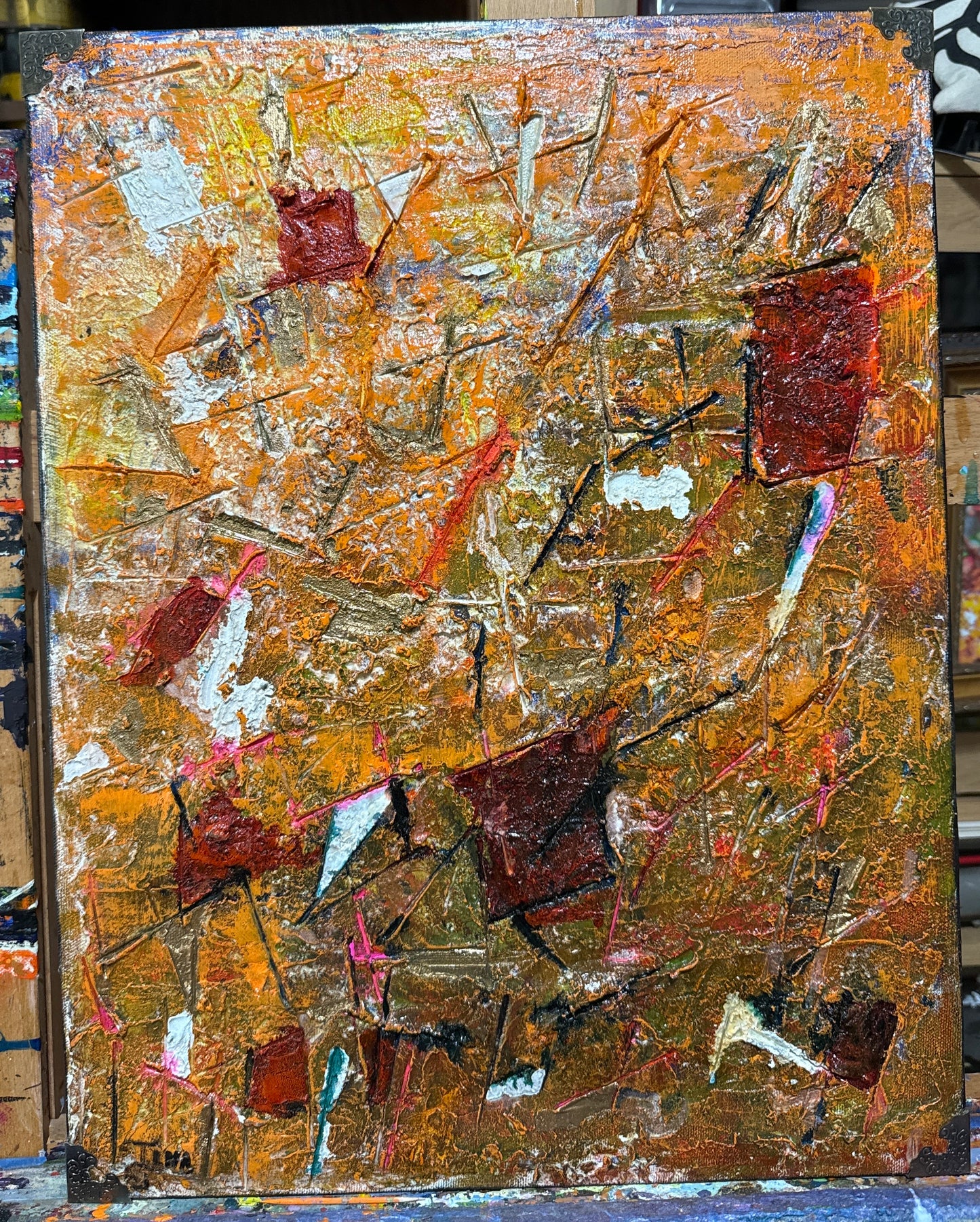 Flowers Breath Hues of Crimson Brown original