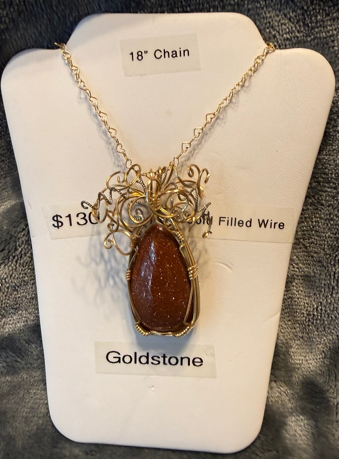 Goldstone Pendant