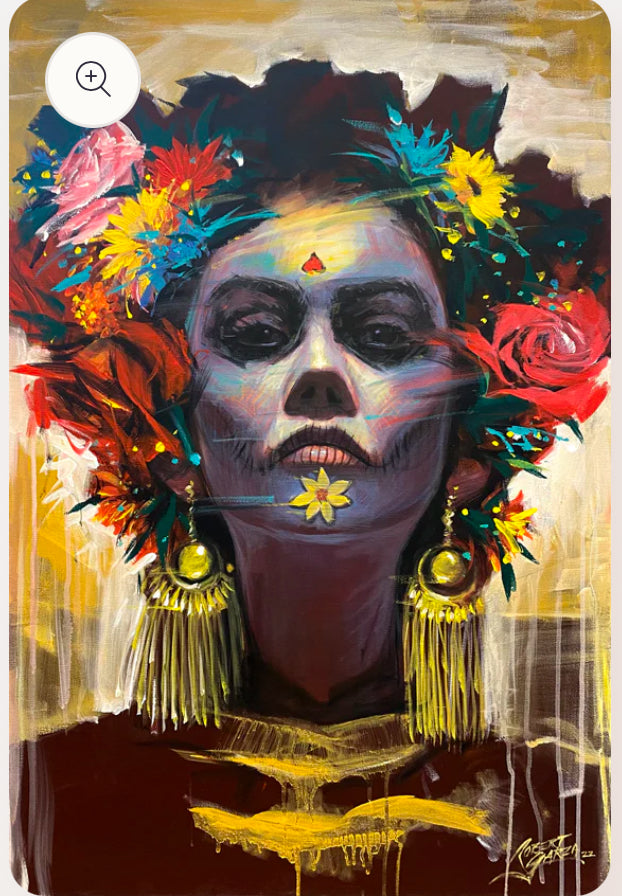 REINA DE LA MUERTE con marco