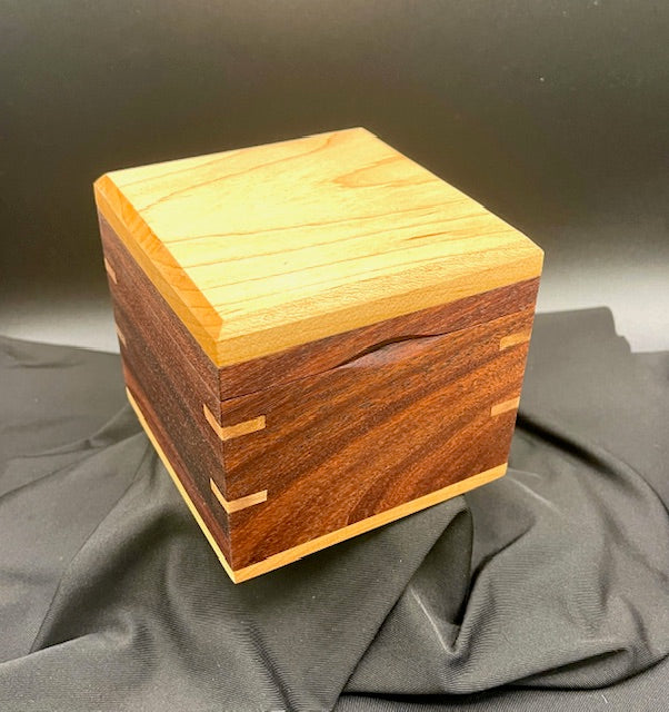 Walnut/Maple jewelry/watch box