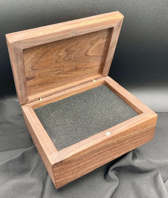 joyero de nogal macizo