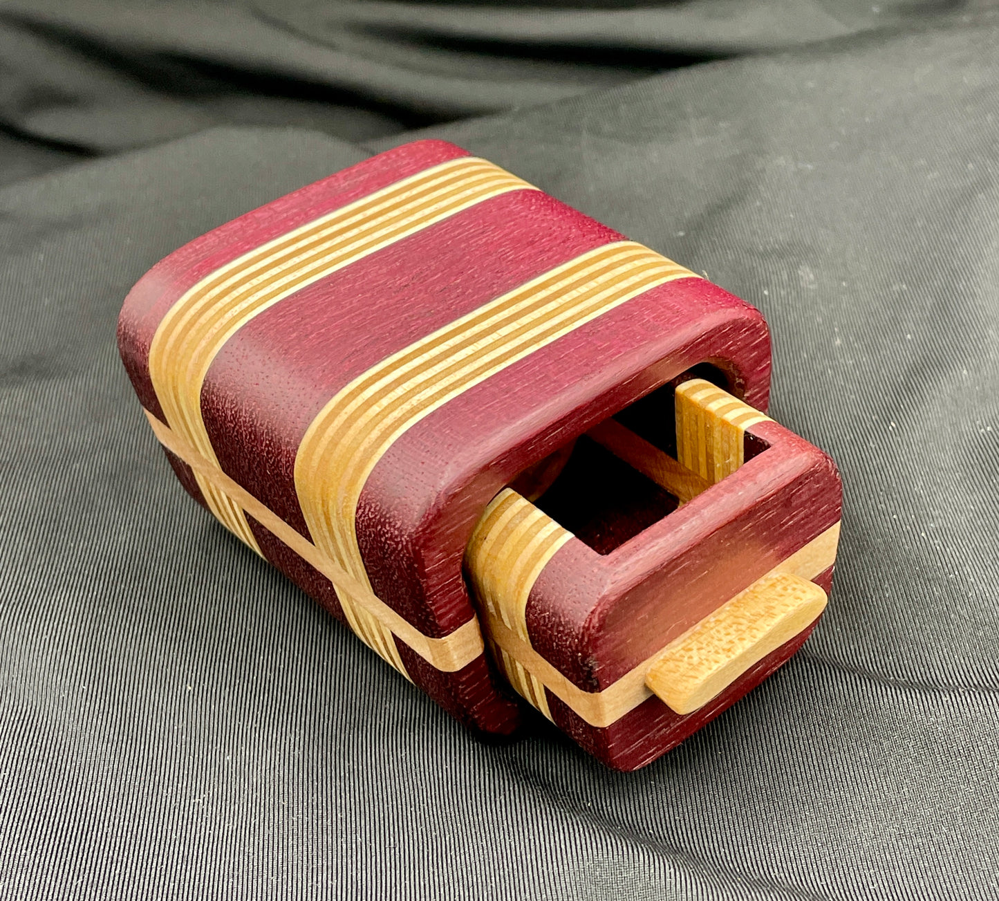 Purple Heart mini bandsaw jewelry box