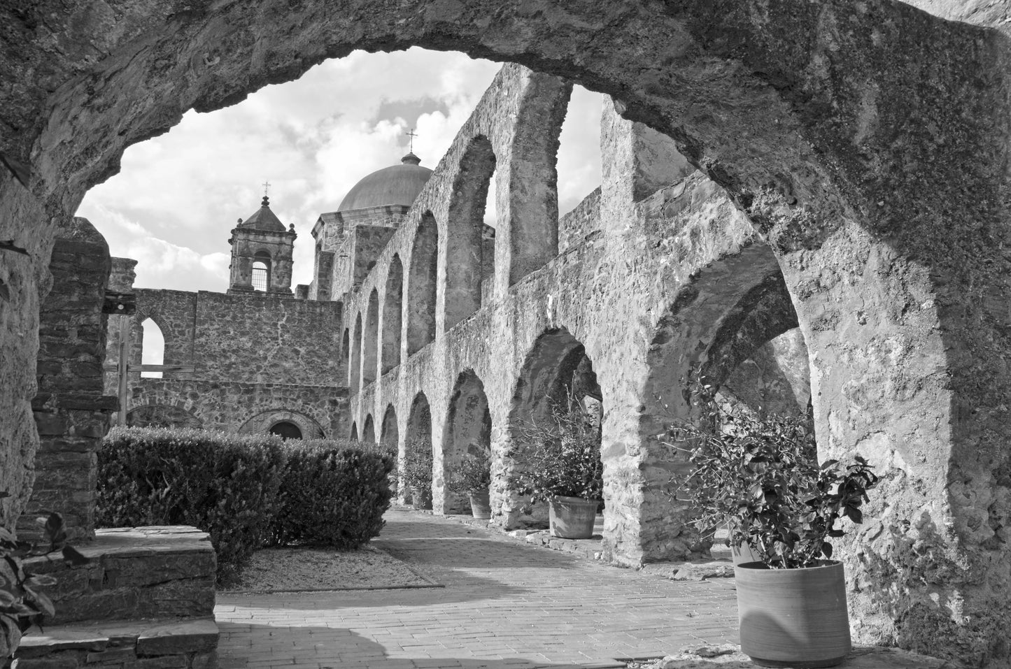 San Jose Mission-B&W