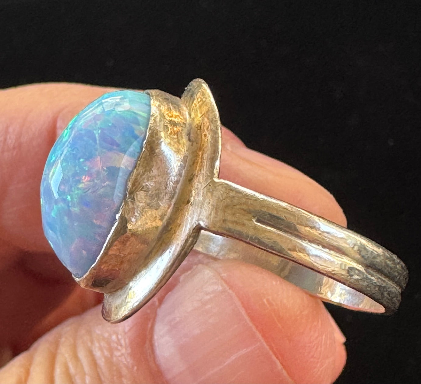 Lab Opal ring