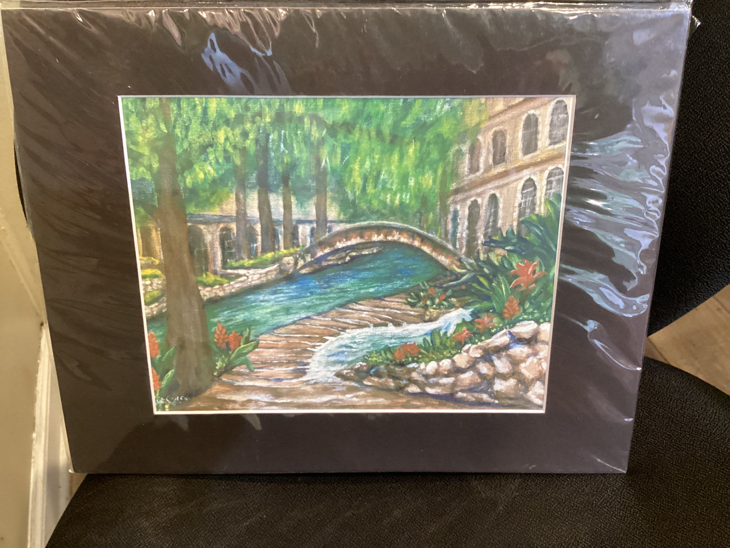 Riverwalk Day Matted print 5/31