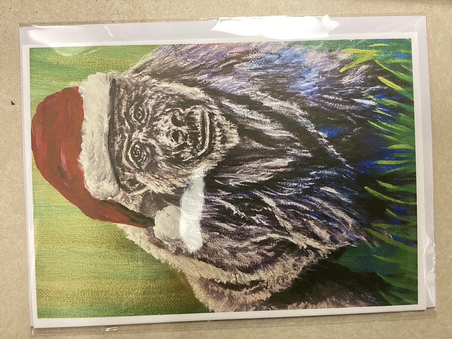 Santa Gorilla Card