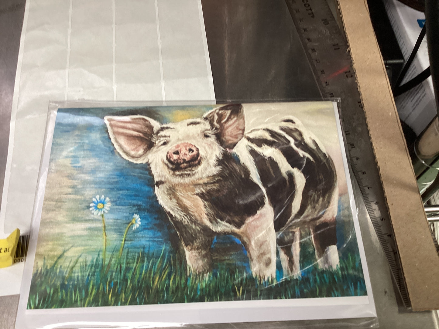 Miss piggy with Daisy Card