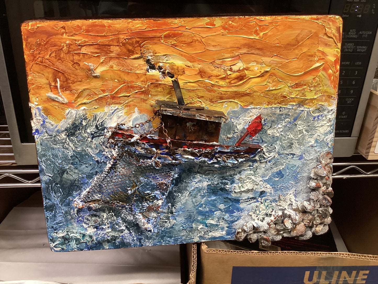 Junto al mar. Original.