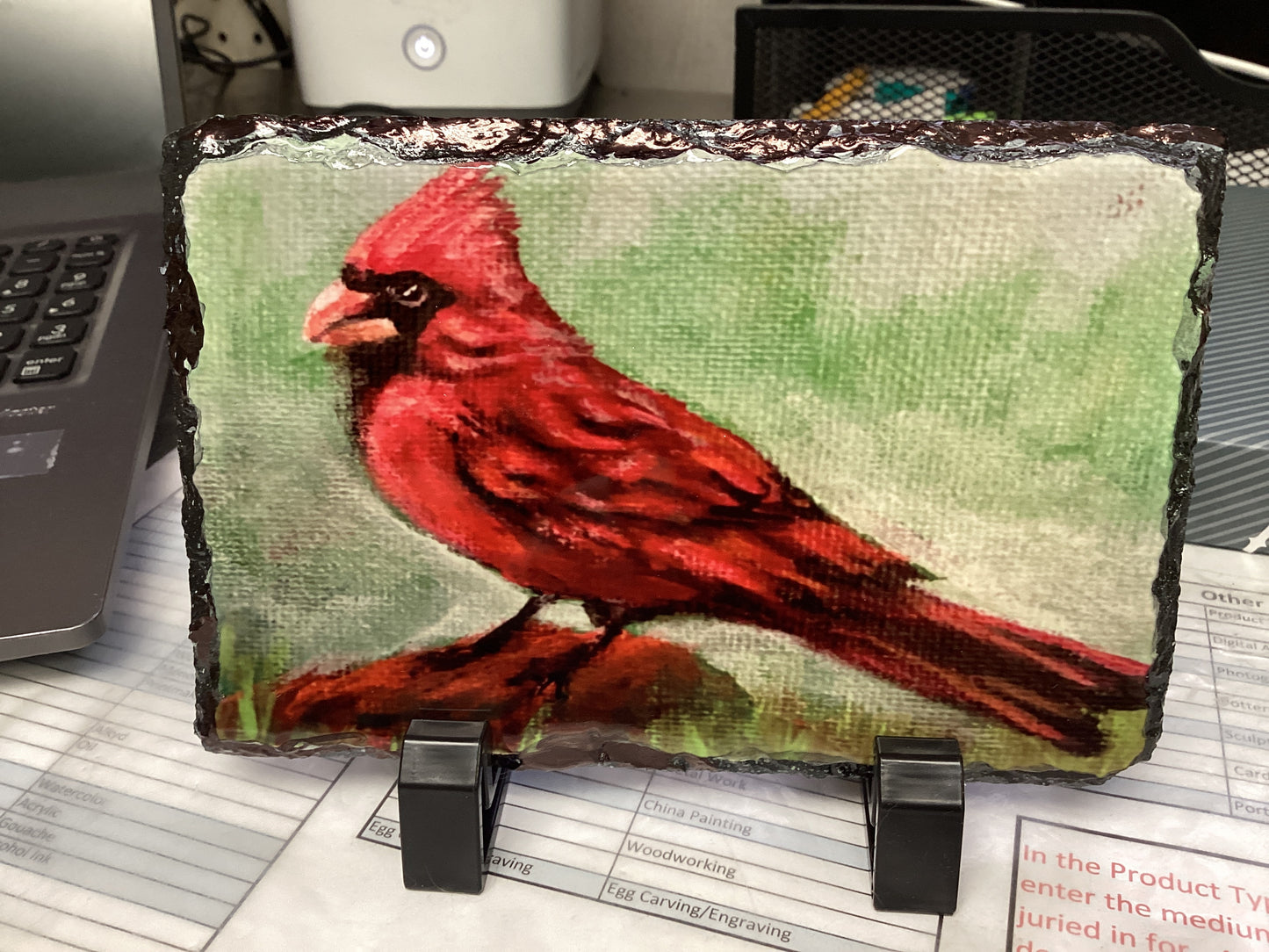 Red Cardinal Slate