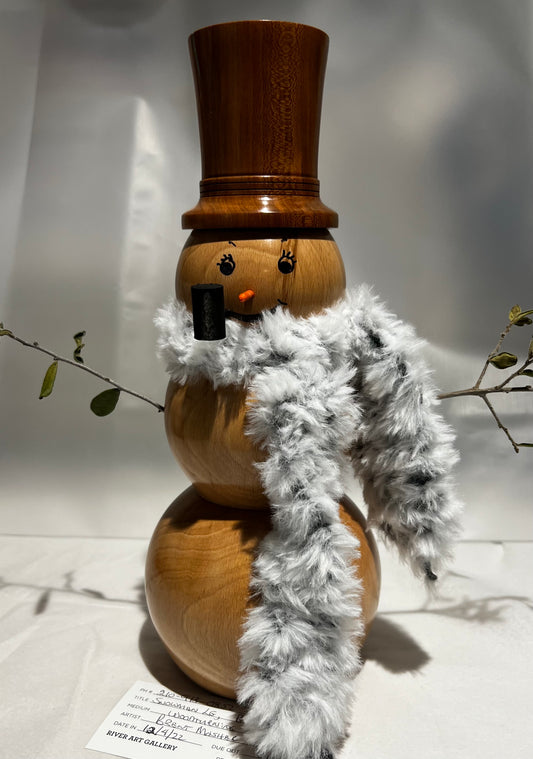 Snowman, ml, Beech/ Black Walnut