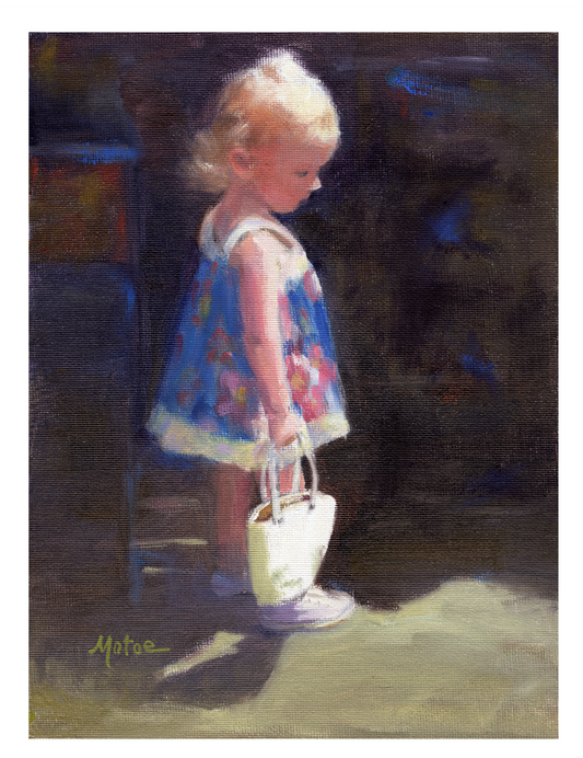 Little girl with Purse - cards