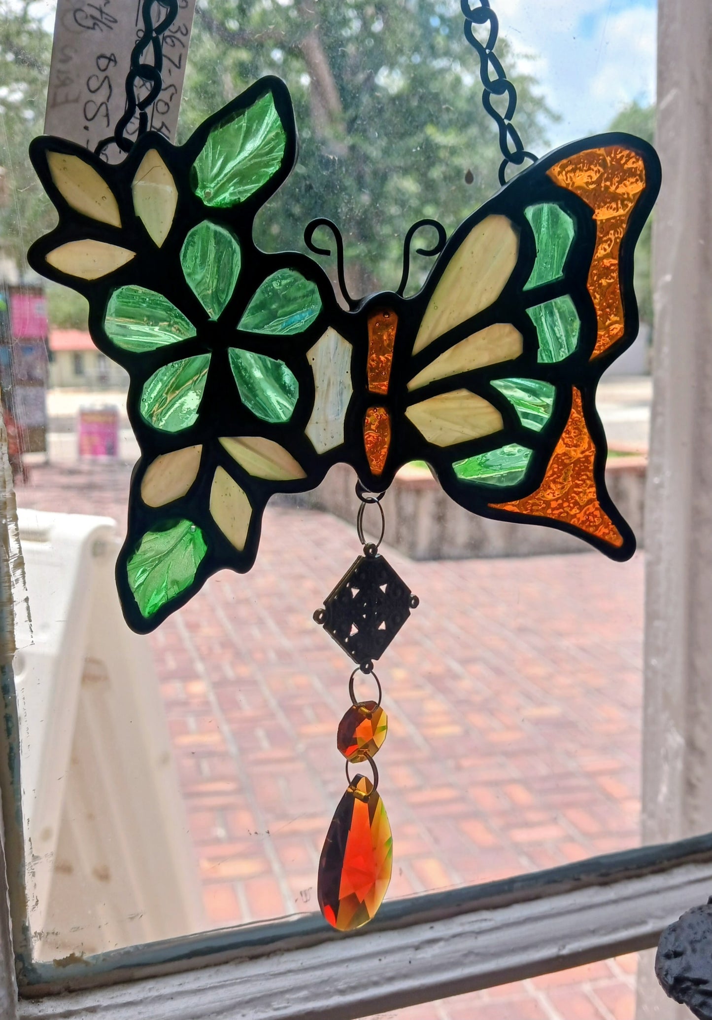 Small Brown Butterfly Suncatcher