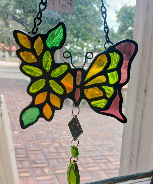 Small Green Butterfly Suncatcher