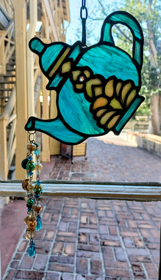 Turquoise Tea Pot