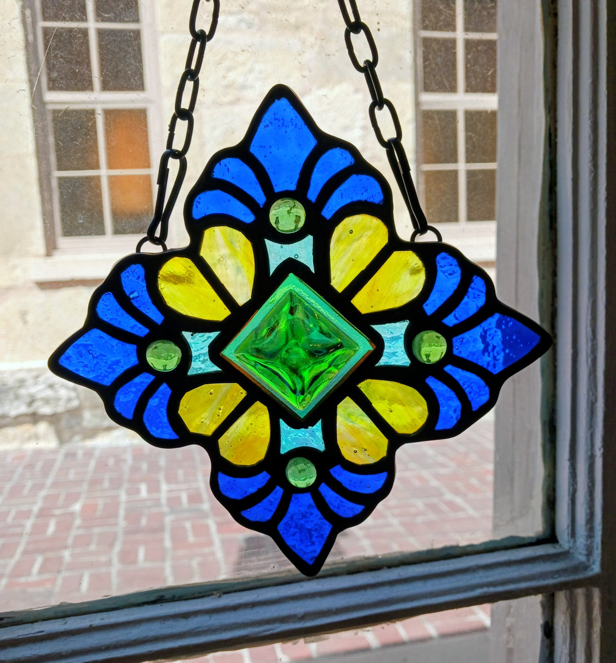 Blue and Green Sun catcher