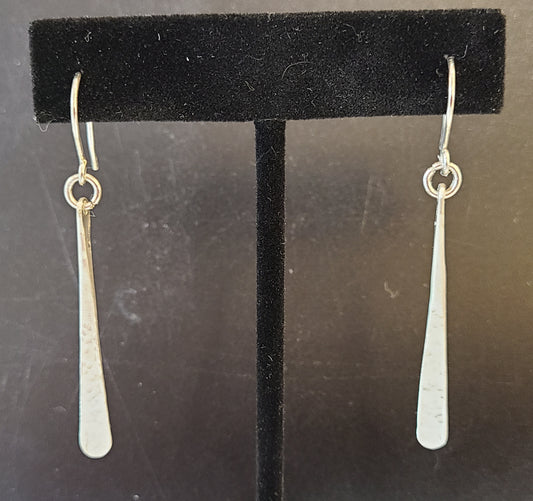 Long Sterling Silver Drop Earrings