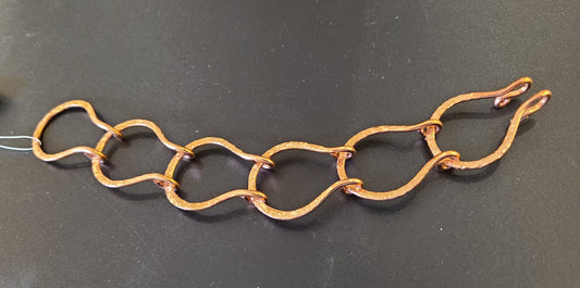 Large Link Copper Bracelet