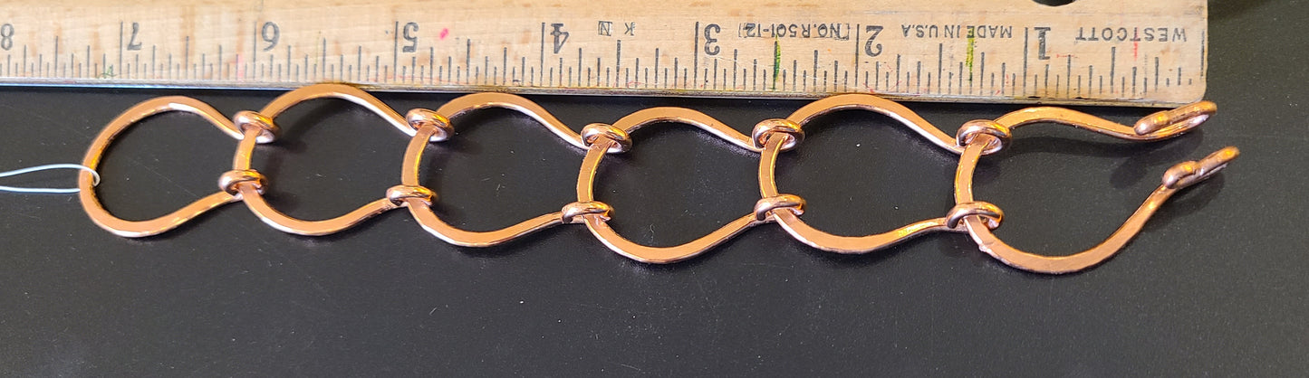 Large Link Copper Bracelet