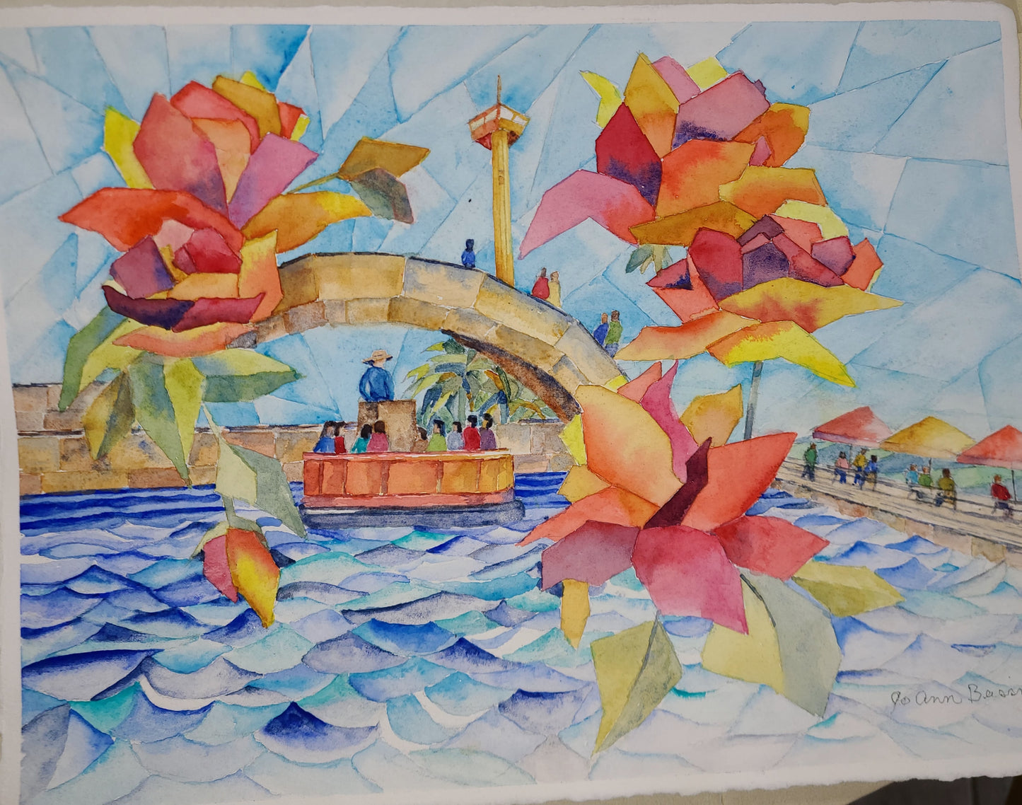 Roses on the San Antonio River