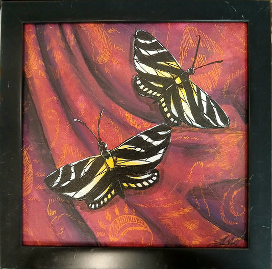 Zebra Longwing on Brocade. 2026, Acayla M. Haile