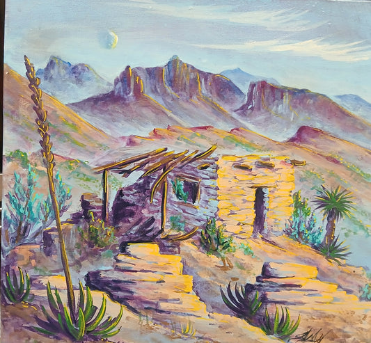 Moon over the Chisos, 2026. Acayla M. Haile