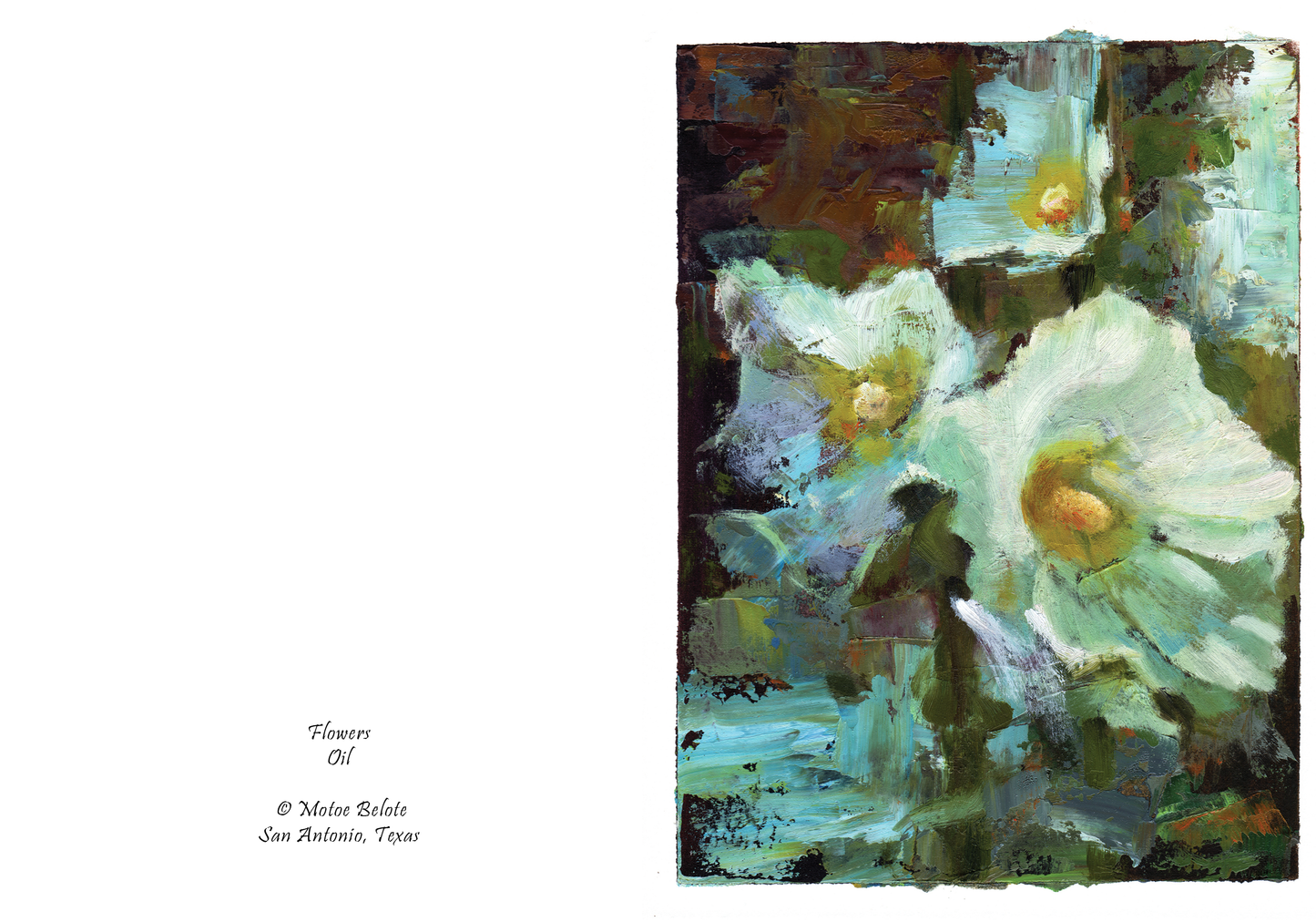 White Poppies Greeting Cards