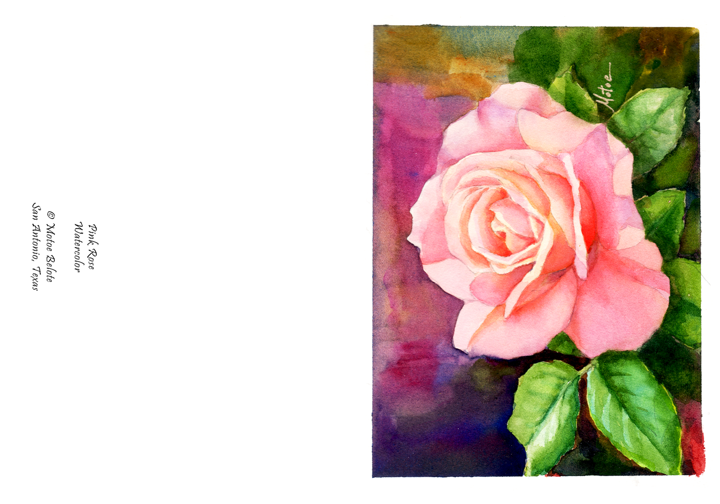 Pink Rose #1 Greeting Cards