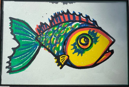 Estampado de peces de 5 colores