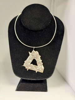 SS fused triangle pendant