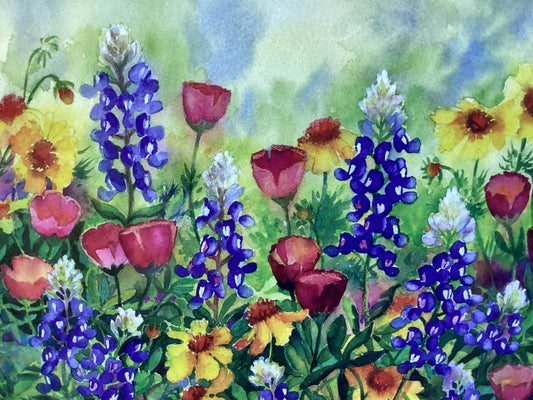 Bluebonnets & Winecups