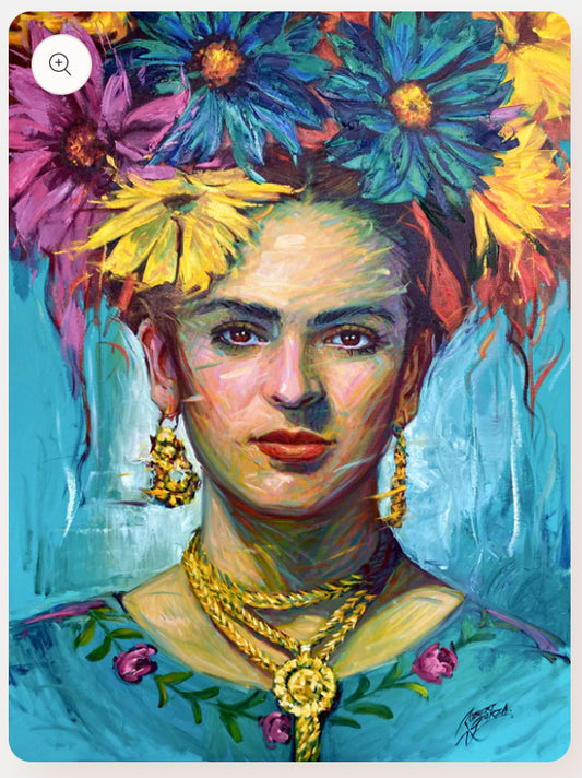 Papel floral Frida