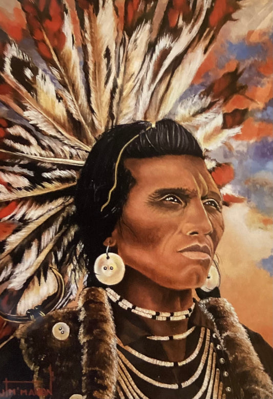 Jefe grande 5x7 enmarcado