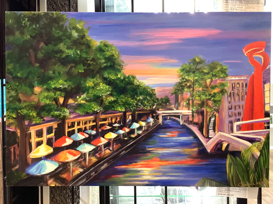 Riverwalk - Mixed Media Limited Edition 25/25
