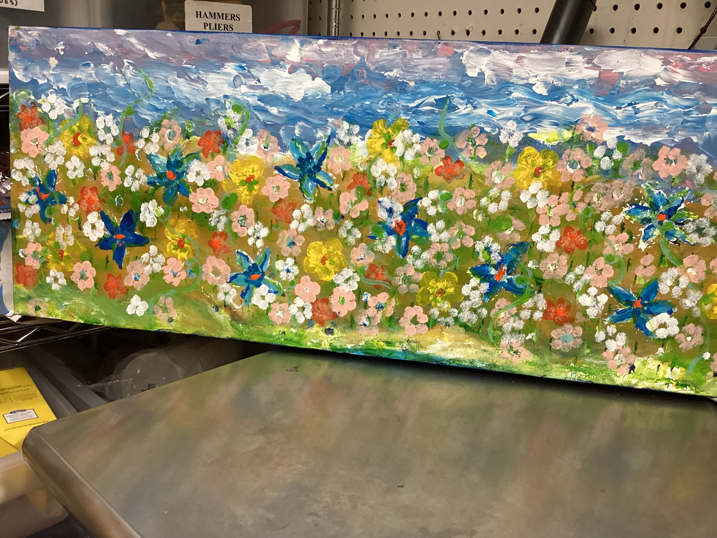 Blue Blooms original Ilna Colemere