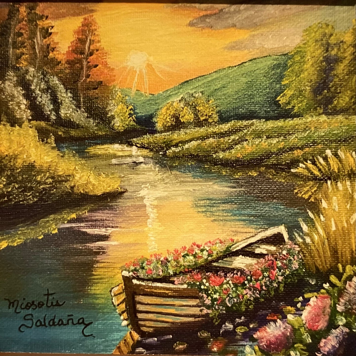 Landscape boat