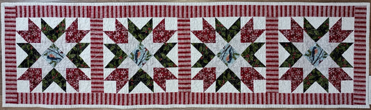 Winter Snow Birds Runner