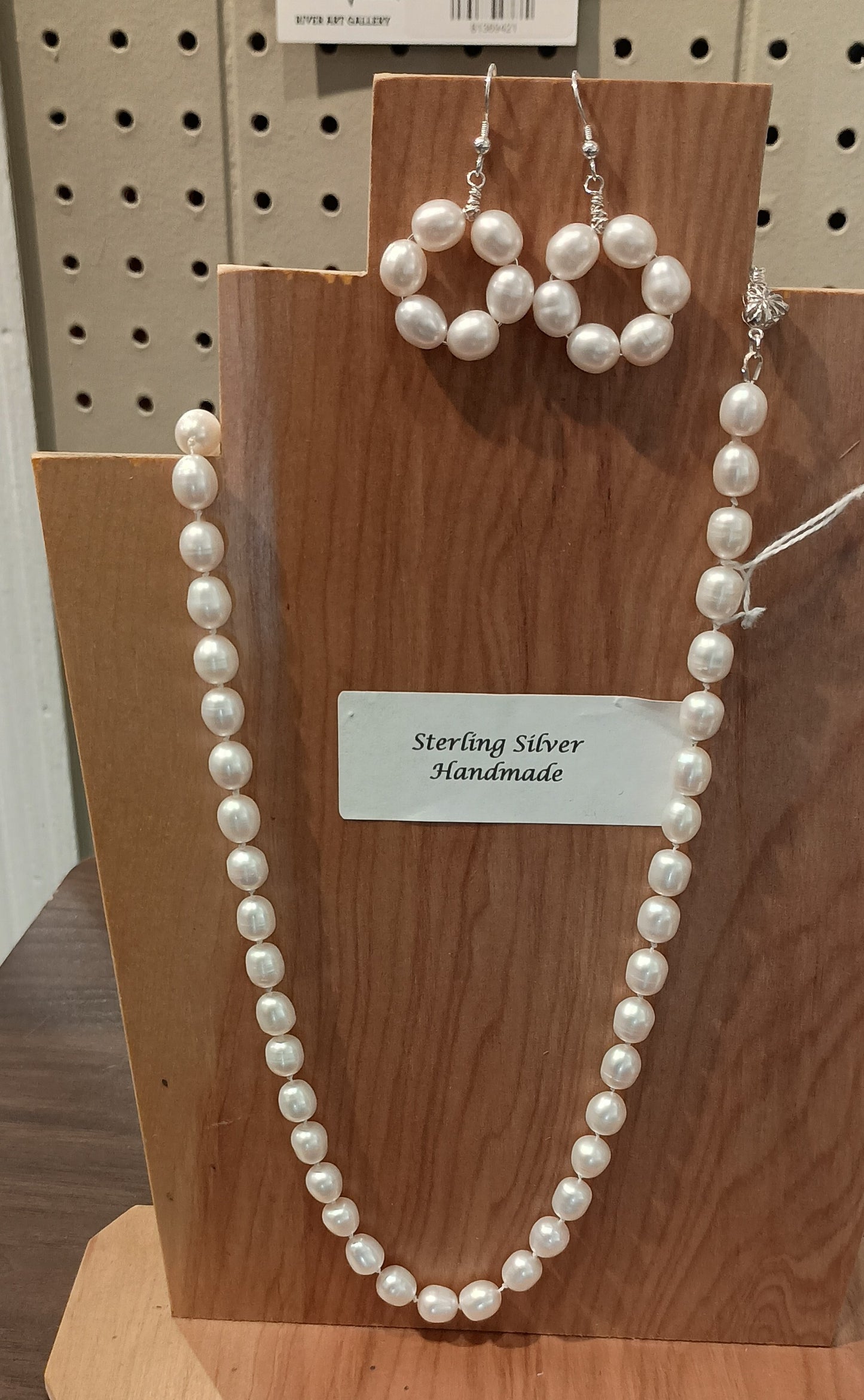 Freshwater Pearl Necklace and Earrings