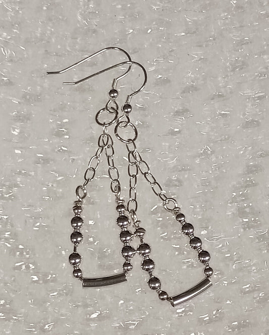 Sterling Silver Swing Earrings