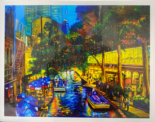 SÁBADO POR LA NOCHE EN EL PASEO DEL RÍO