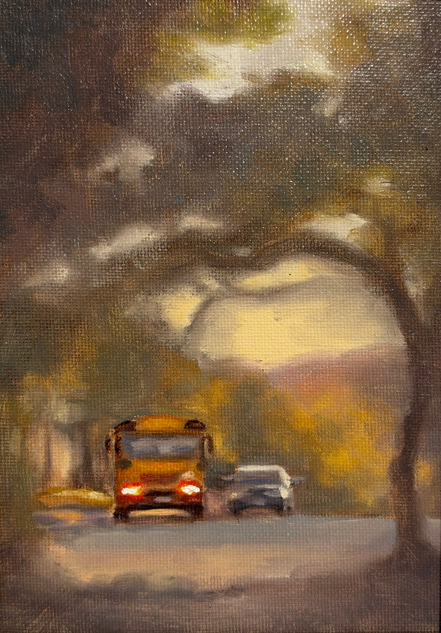 Golden Hour Schoolbus