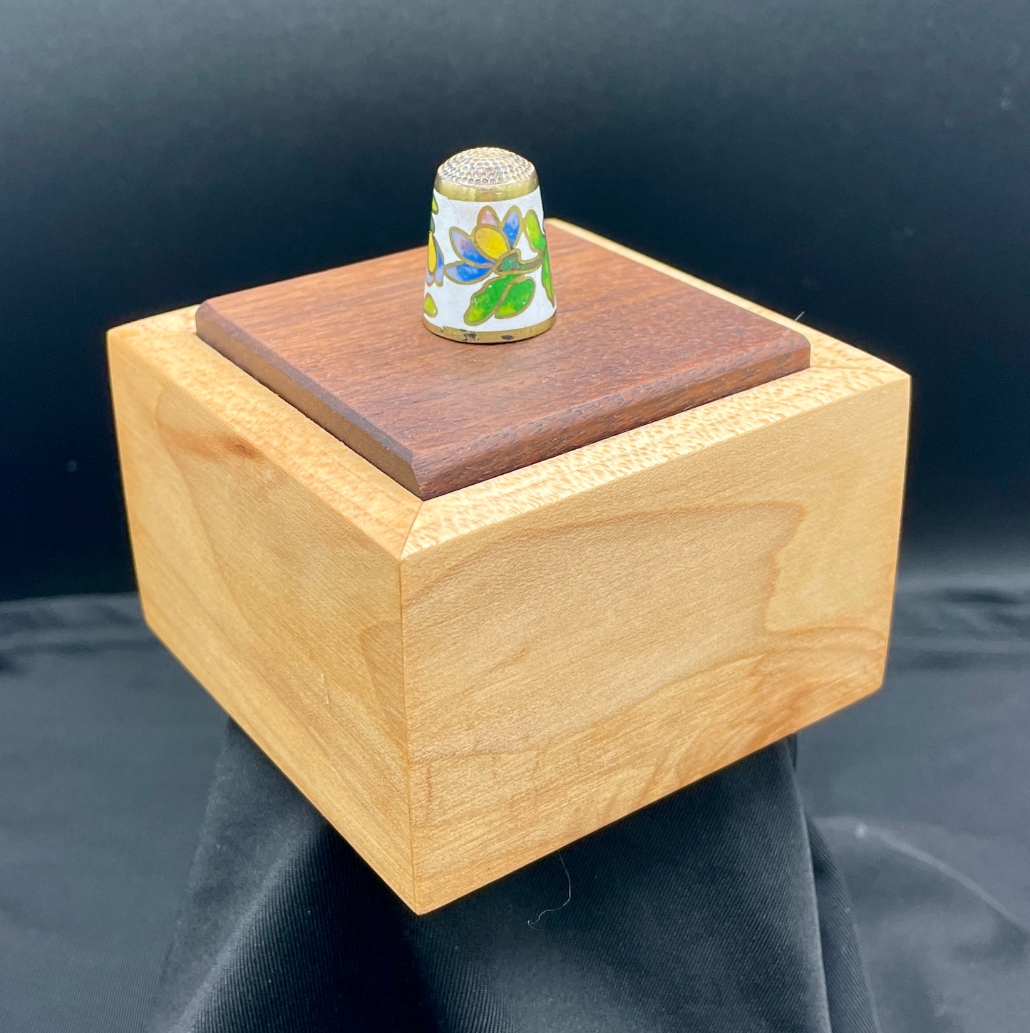 Maple/walnut ring box