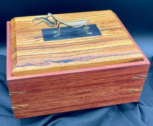 Bubinga/Zebrawood jewelry/watch box