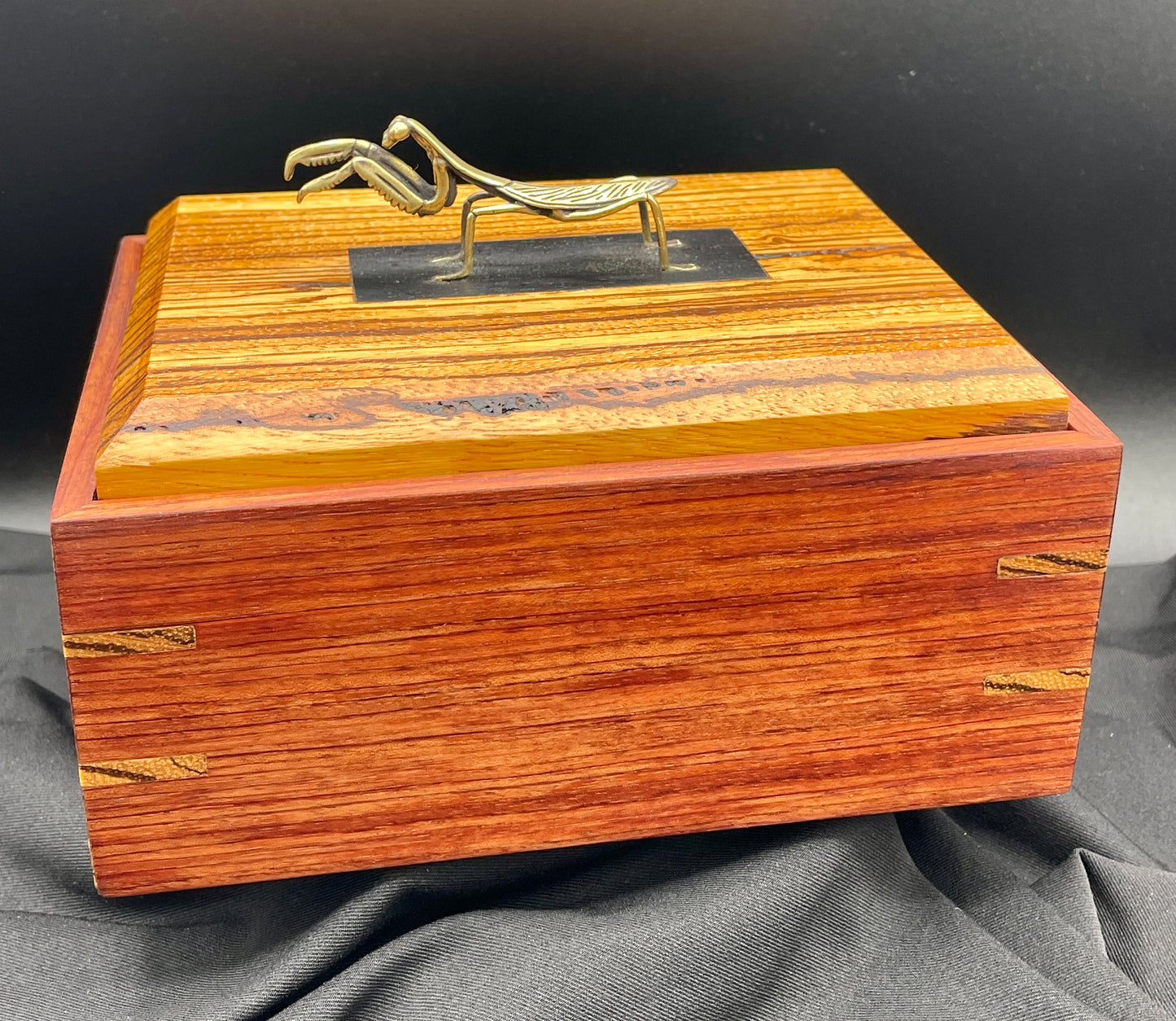 Bubinga/Zebrawood jewelry/watch box