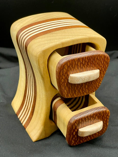 Swaggy striped poplar/lacewood jewelry box
