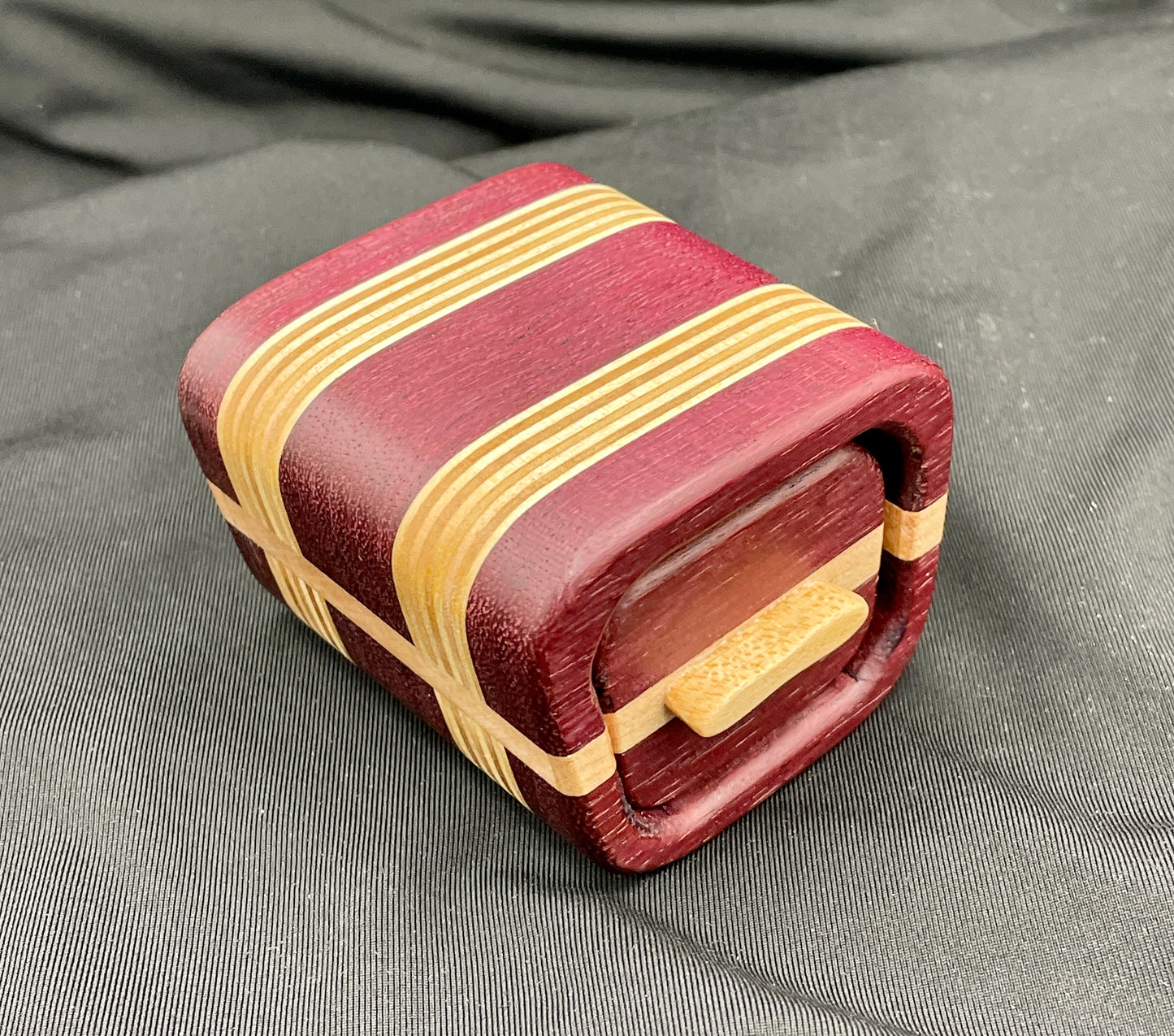Purple Heart mini bandsaw jewelry box