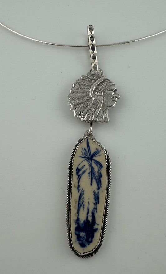 Chief with a feather